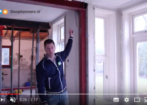 slopen draagmuur amsterdam